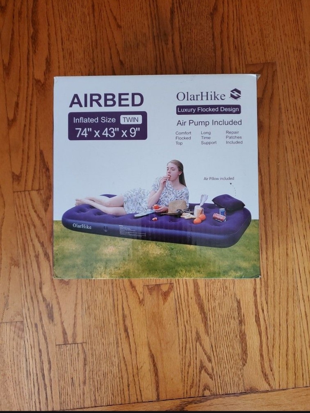 OlarHike Inflatable Airbed - Purple Twin
